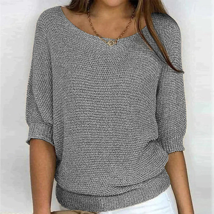 Relaxed Knit Batwing Sweater
