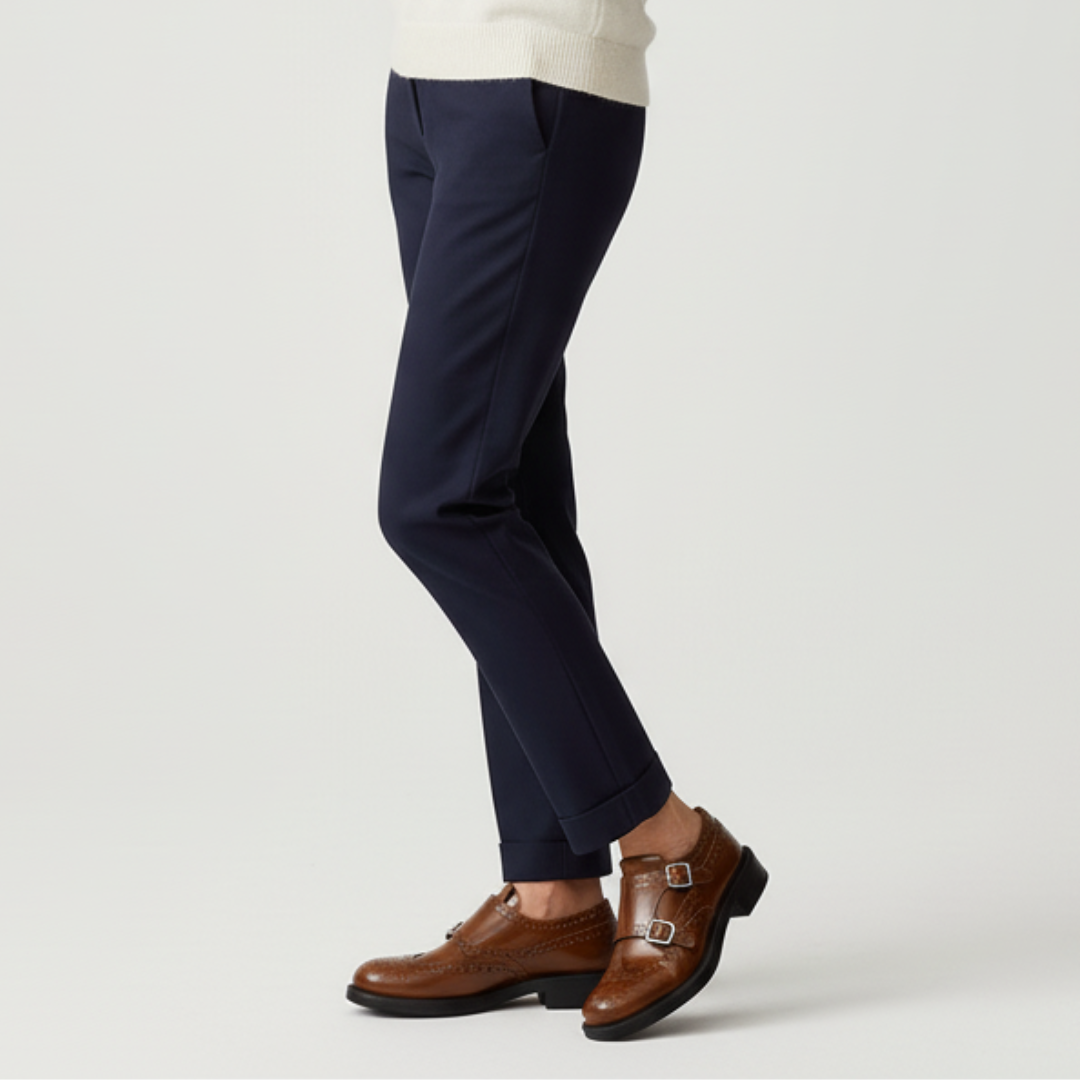 Margaux™ – Vintage Monk-Strap Brogue Shoes