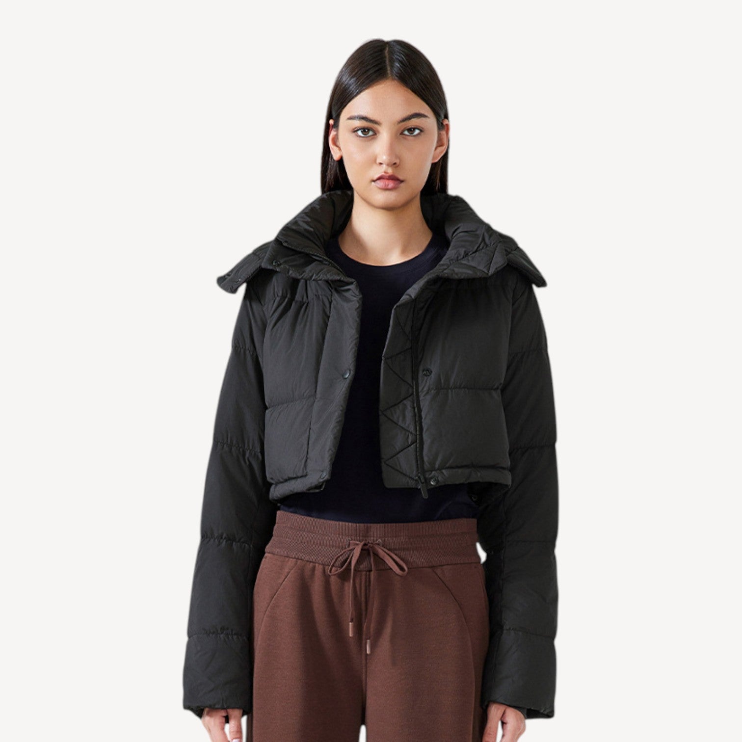 Short Quilted Puffer Coat