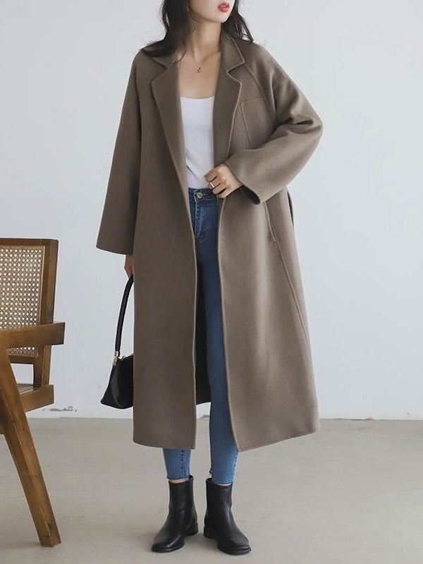 Long Wool Belted Coat
