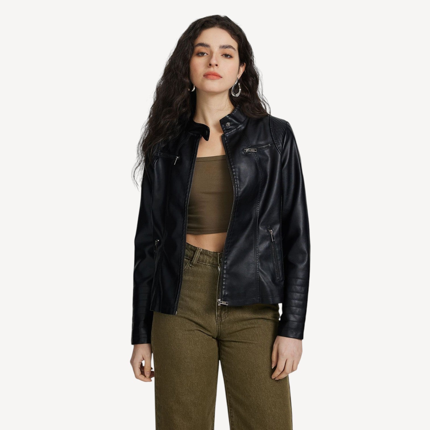 Slim Fit Vegan Jacket