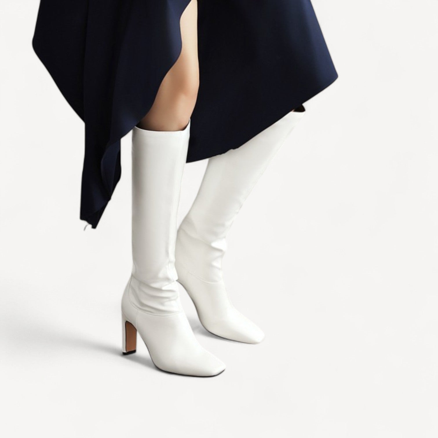 Chic Square Toe Boots