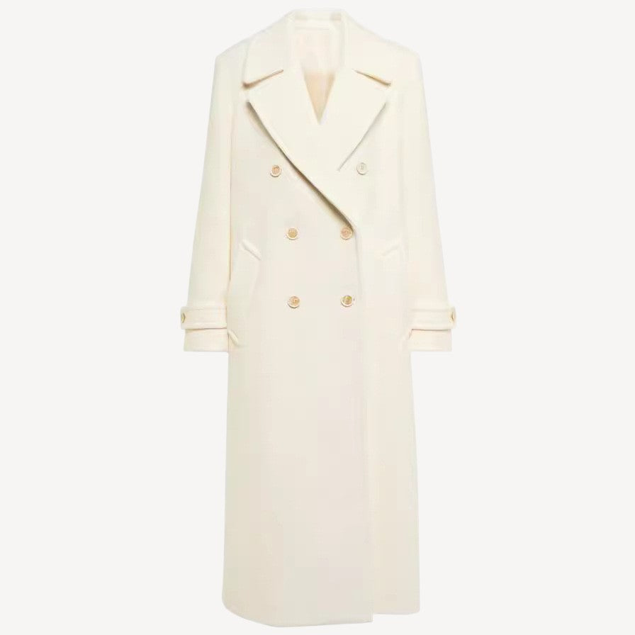 Wool Double-Breasted Coat