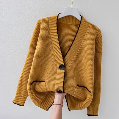 Oversized Knit Button Cardigan