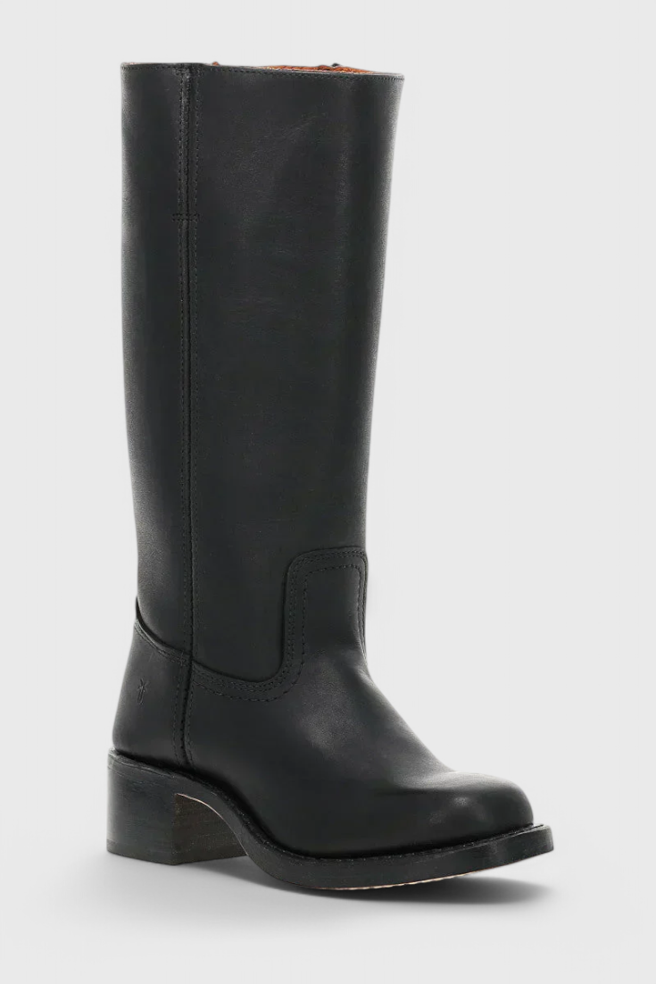 Rachel | Women’s Leather Knee-High Boots with Heels