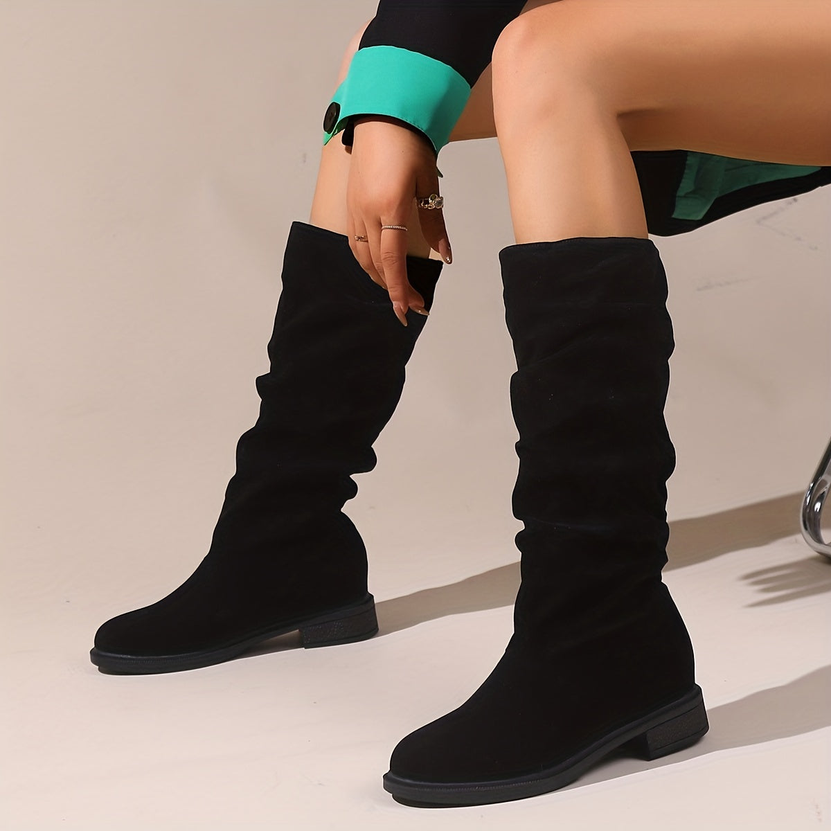 Elara™ Slouchy Mid Calf Boots