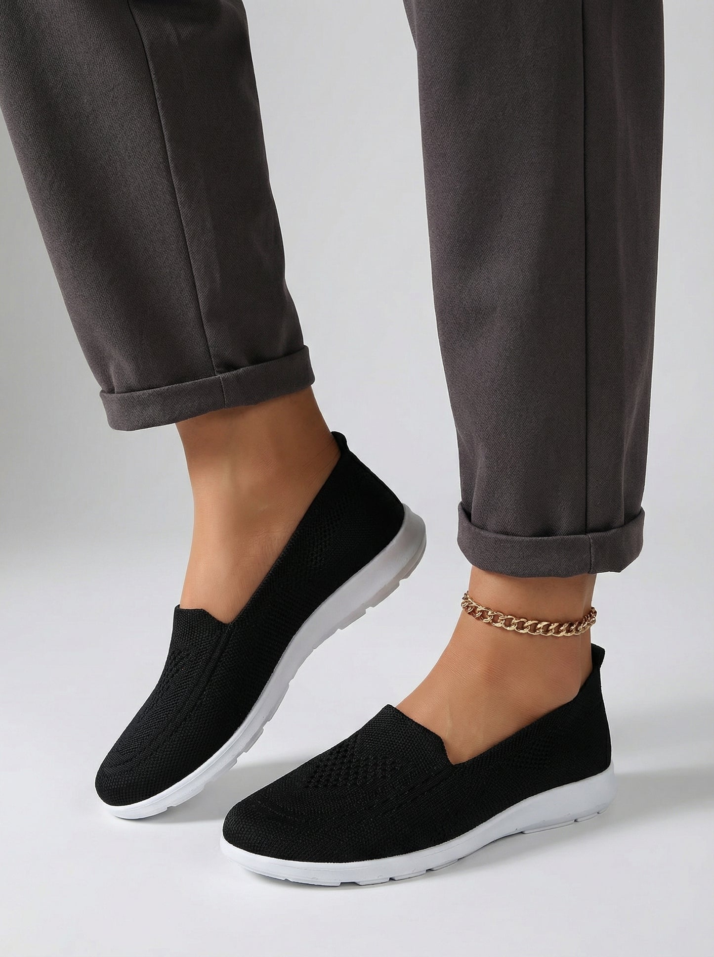 Women’s Lightweight Knit Slip-On Trainers