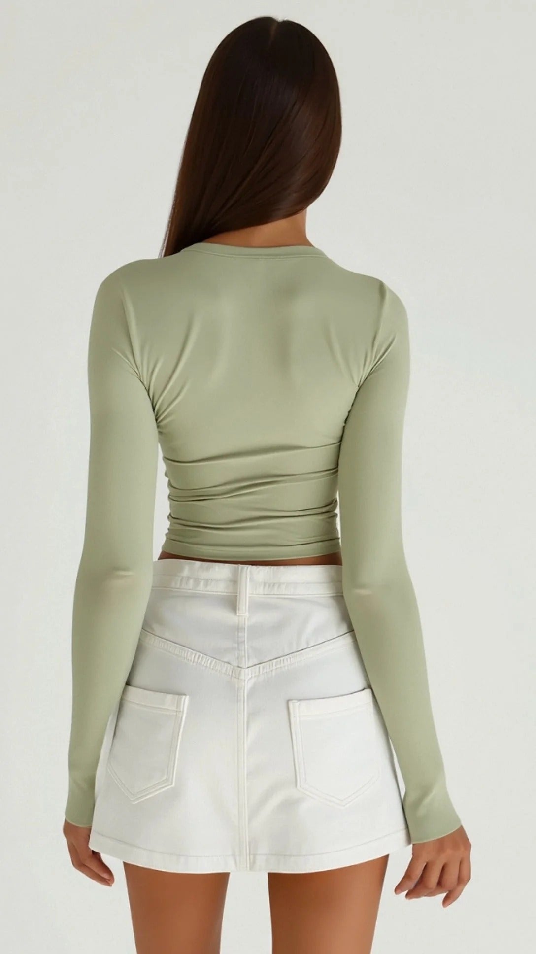 Long Sleeve Fitted Crop