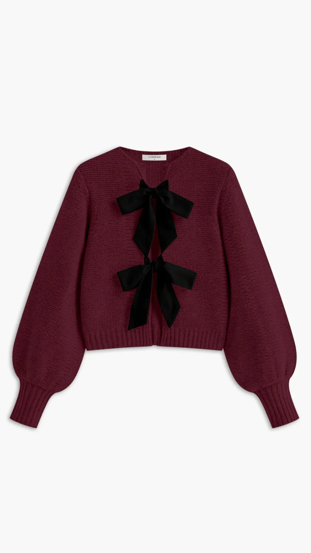 Bow-Tie Knit Cardigan