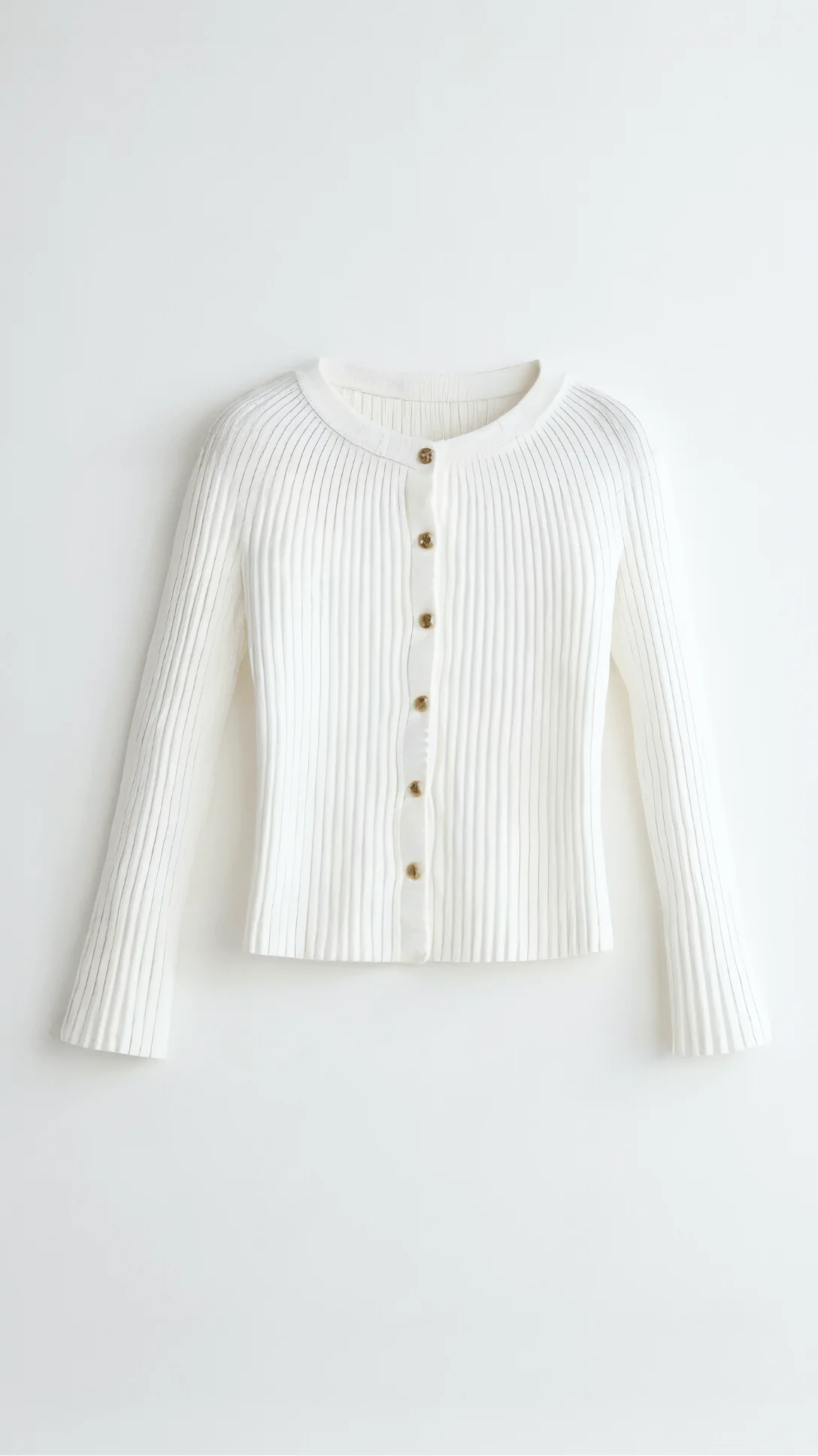 Slim Fit Ribbed Cardigan