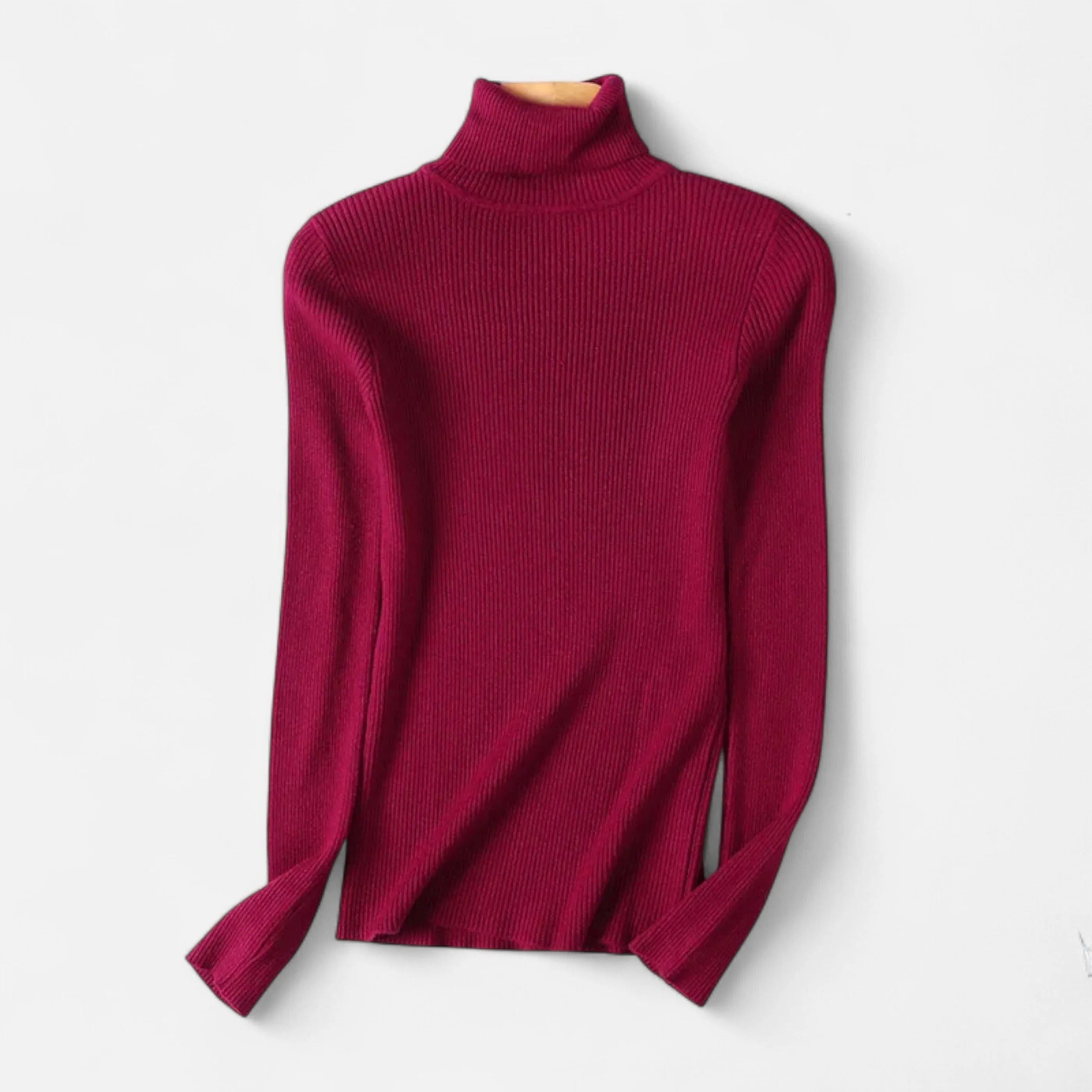 Ribbed Mock Neck Top