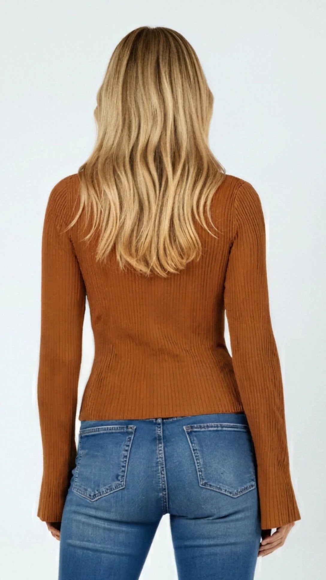 Slim Fit Ribbed Cardigan