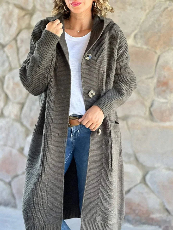 Ribbed Knit Pocket Cardigan