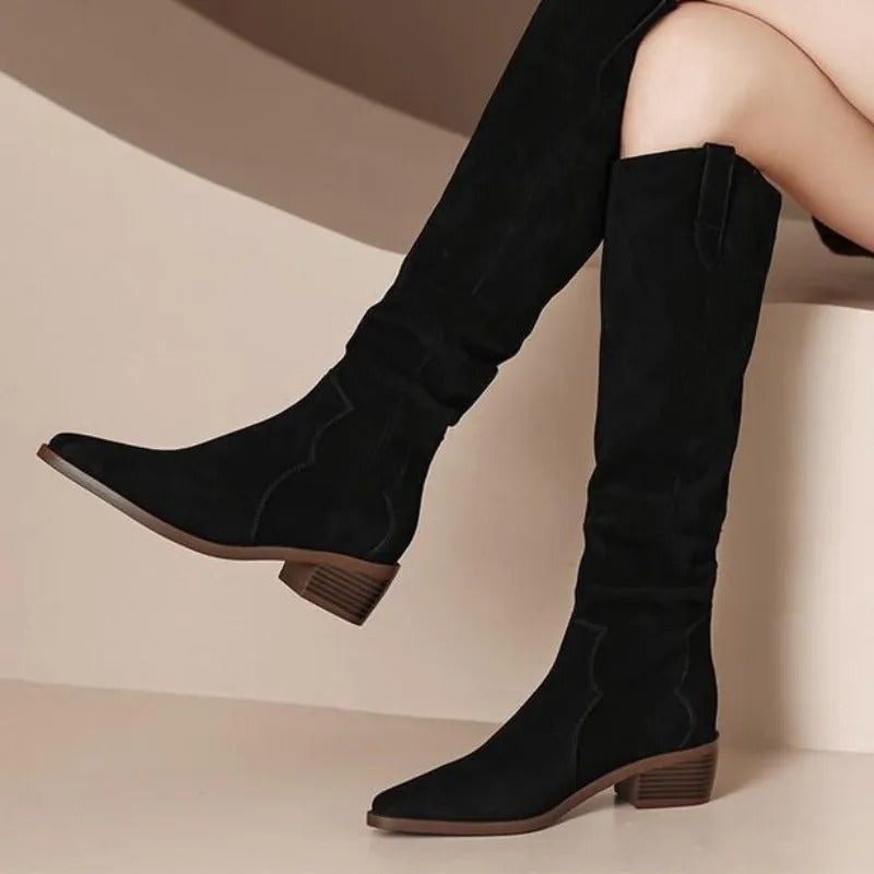 Anna | Women’s Fashion Western Boots with Heel