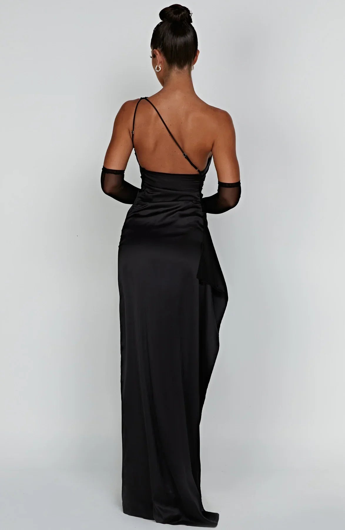 Nyelle Sculpted One-Shoulder Gown