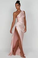 Nyelle Sculpted One-Shoulder Gown