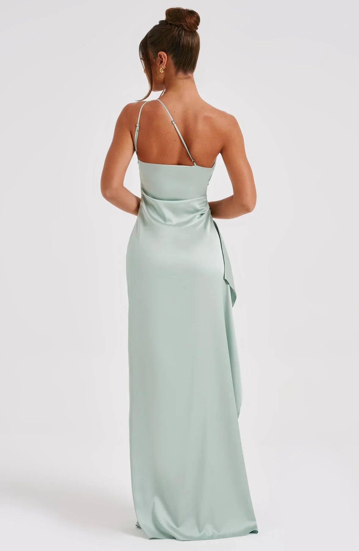 Nyelle Sculpted One-Shoulder Gown