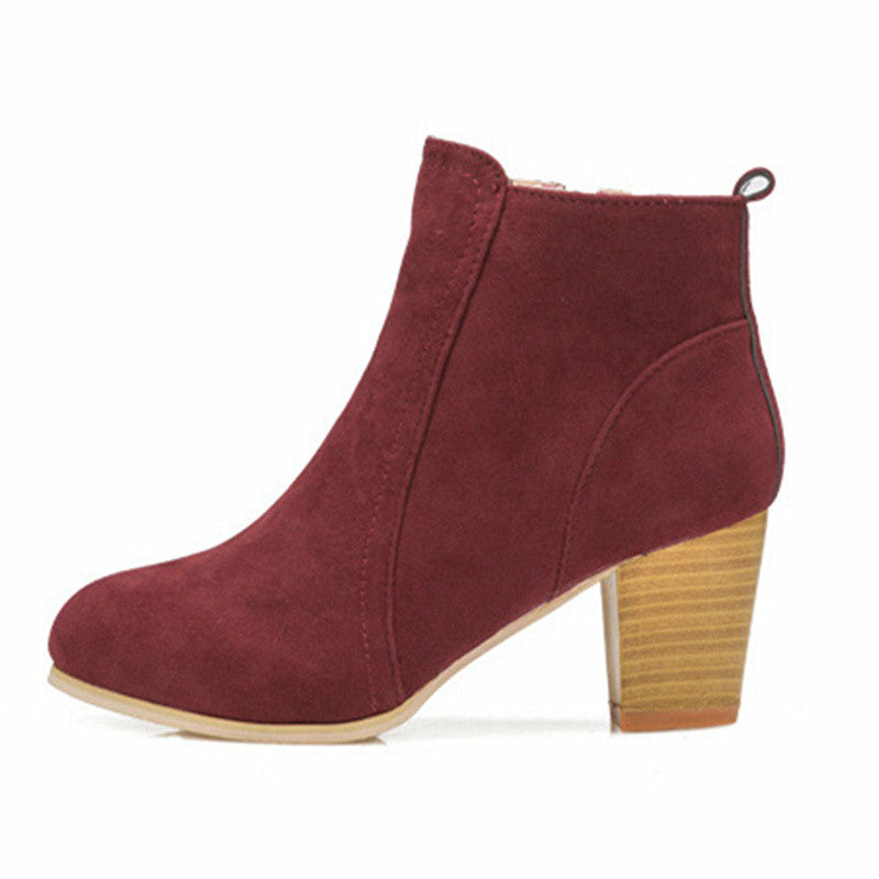 Emily | Fashion Women’s Suede Style Zipper Boots