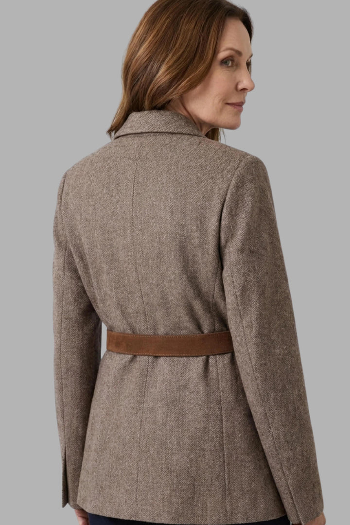 Isla - Belted Vintage Blazer Jacket