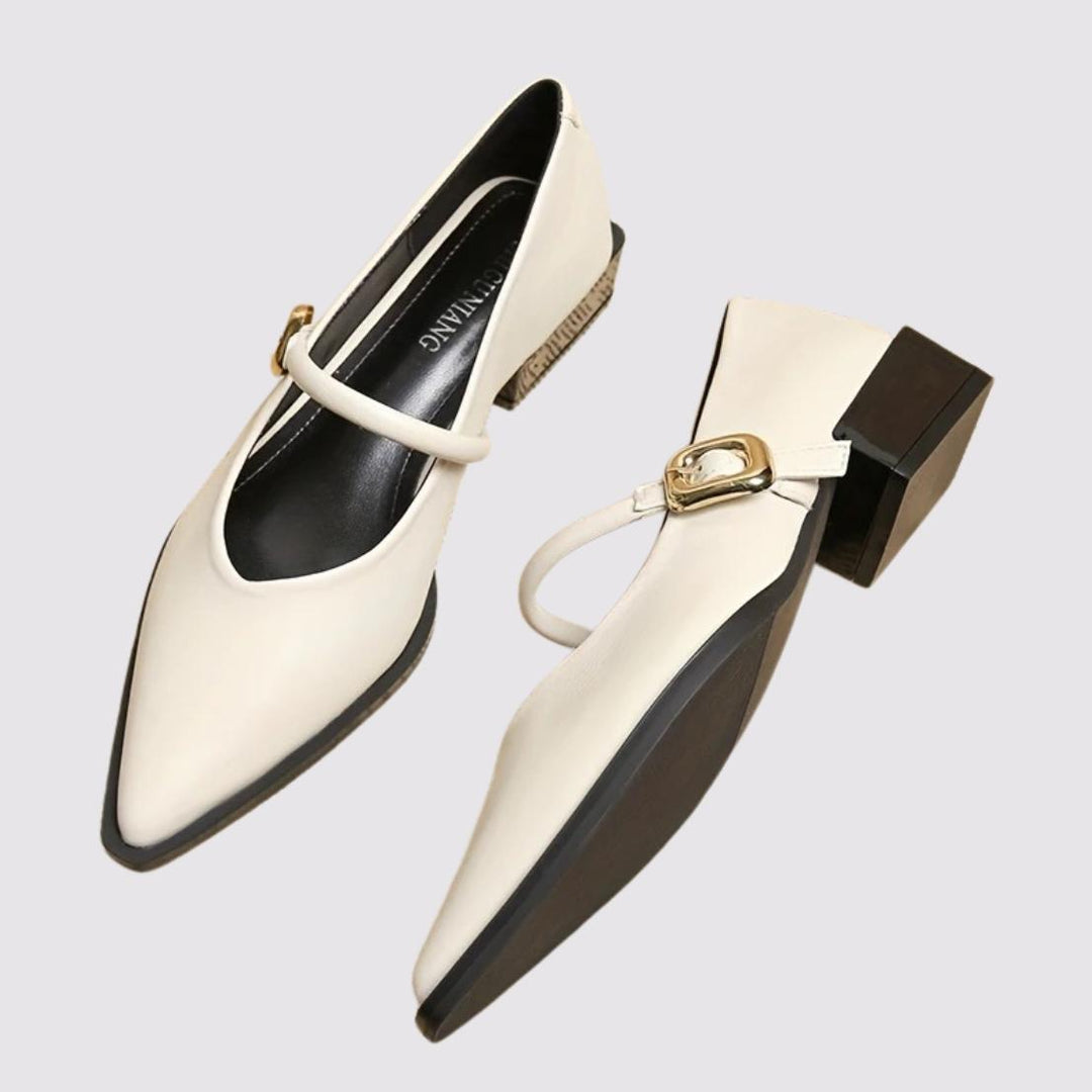 AMELINE™ French Pointed-Toe Mary Janes