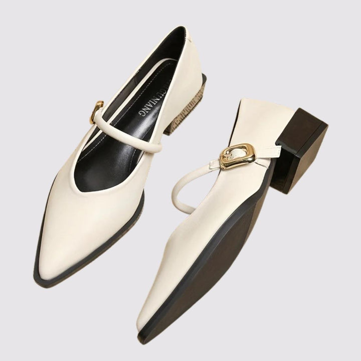 AMELINE™ French Pointed-Toe Mary Janes