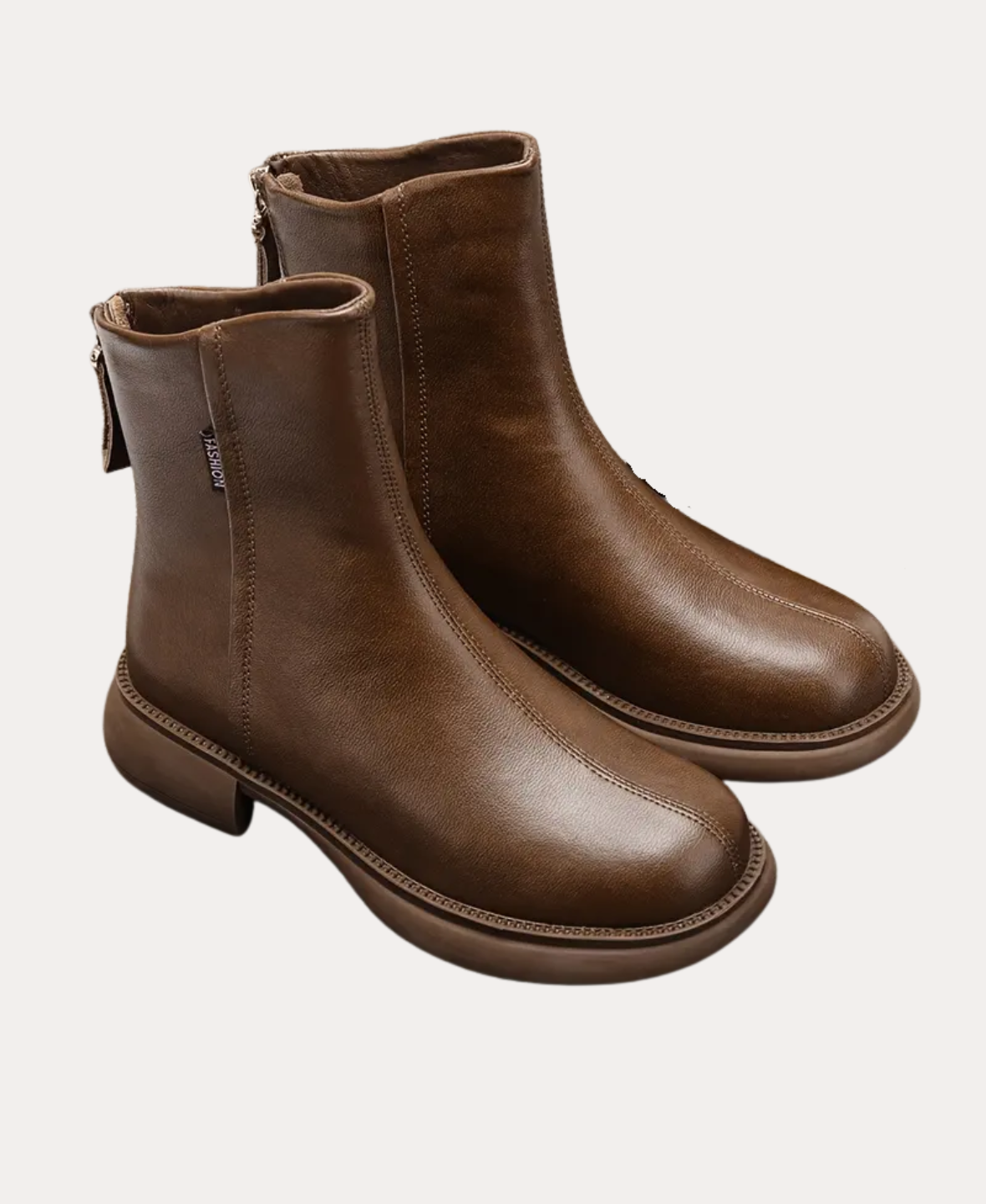 Women’s Leather Ankle Boots Zip