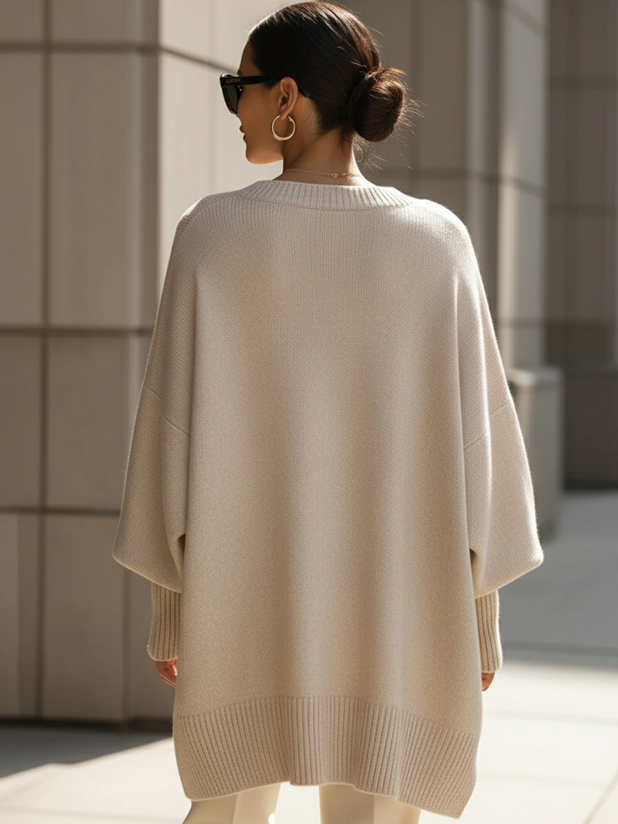 Mandy – Effortless Elegance Oversized Poncho