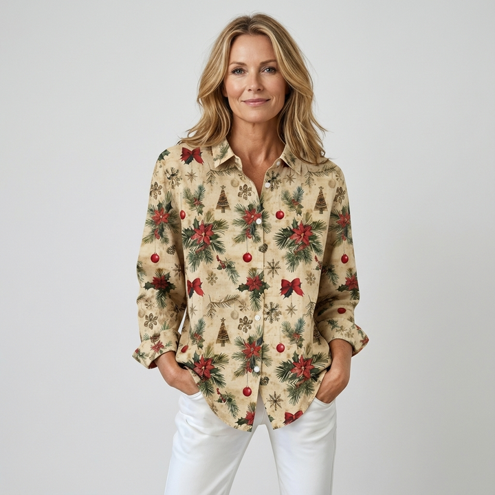 Léontine – Casual Christmas Blouse
