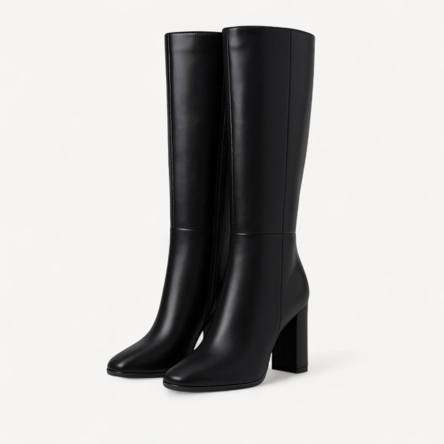 Davies | Women’s Knee High Leather Boots with Zipper