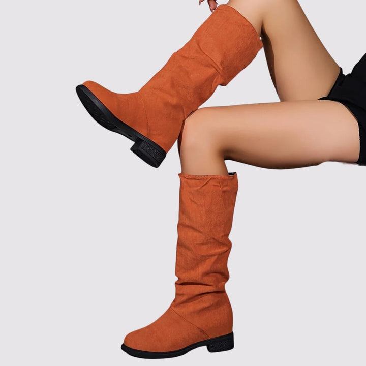 Elara™ Slouchy Mid Calf Boots