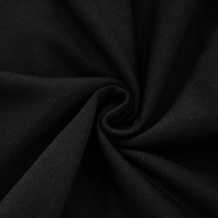 Black Halter Wrap Top