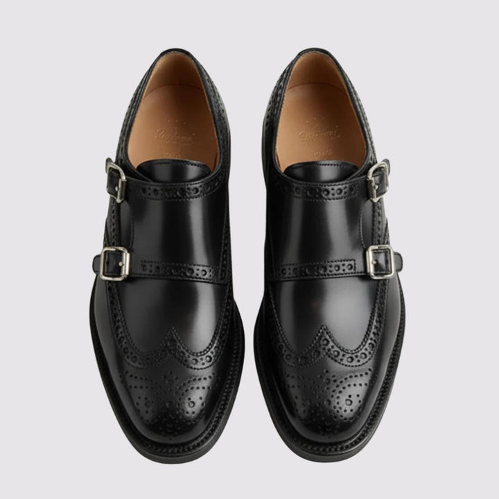 Margaux™ – Vintage Monk-Strap Brogue Shoes