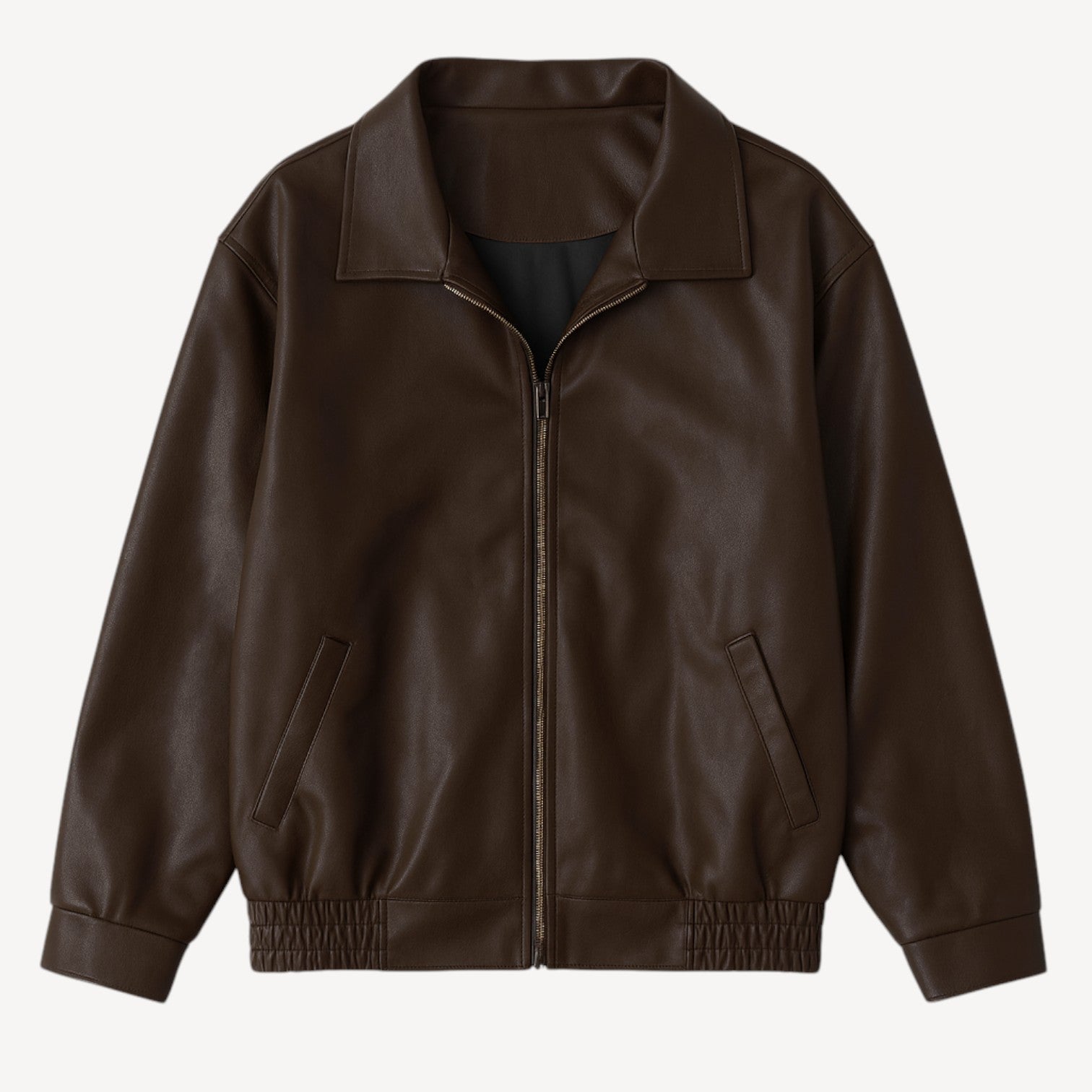 Classic Zip Leather Jacket