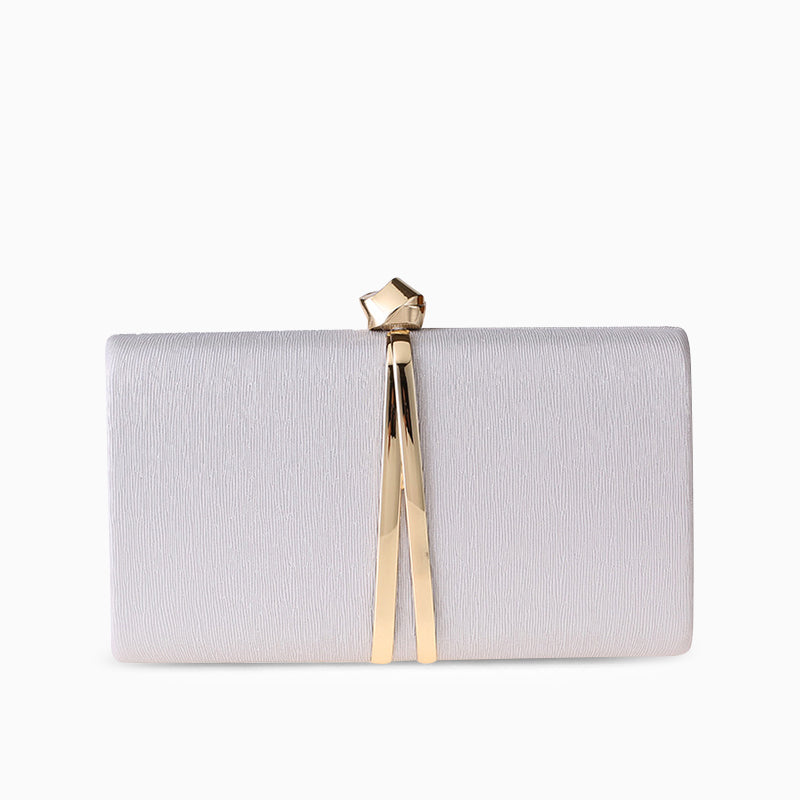 Marina - Sculpted Metal Detail Evening Clutch