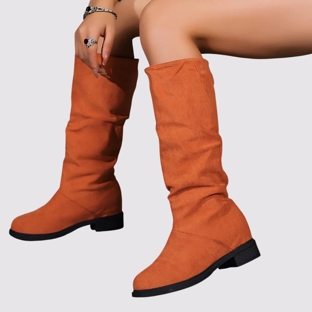 Elara™ Slouchy Mid Calf Boots