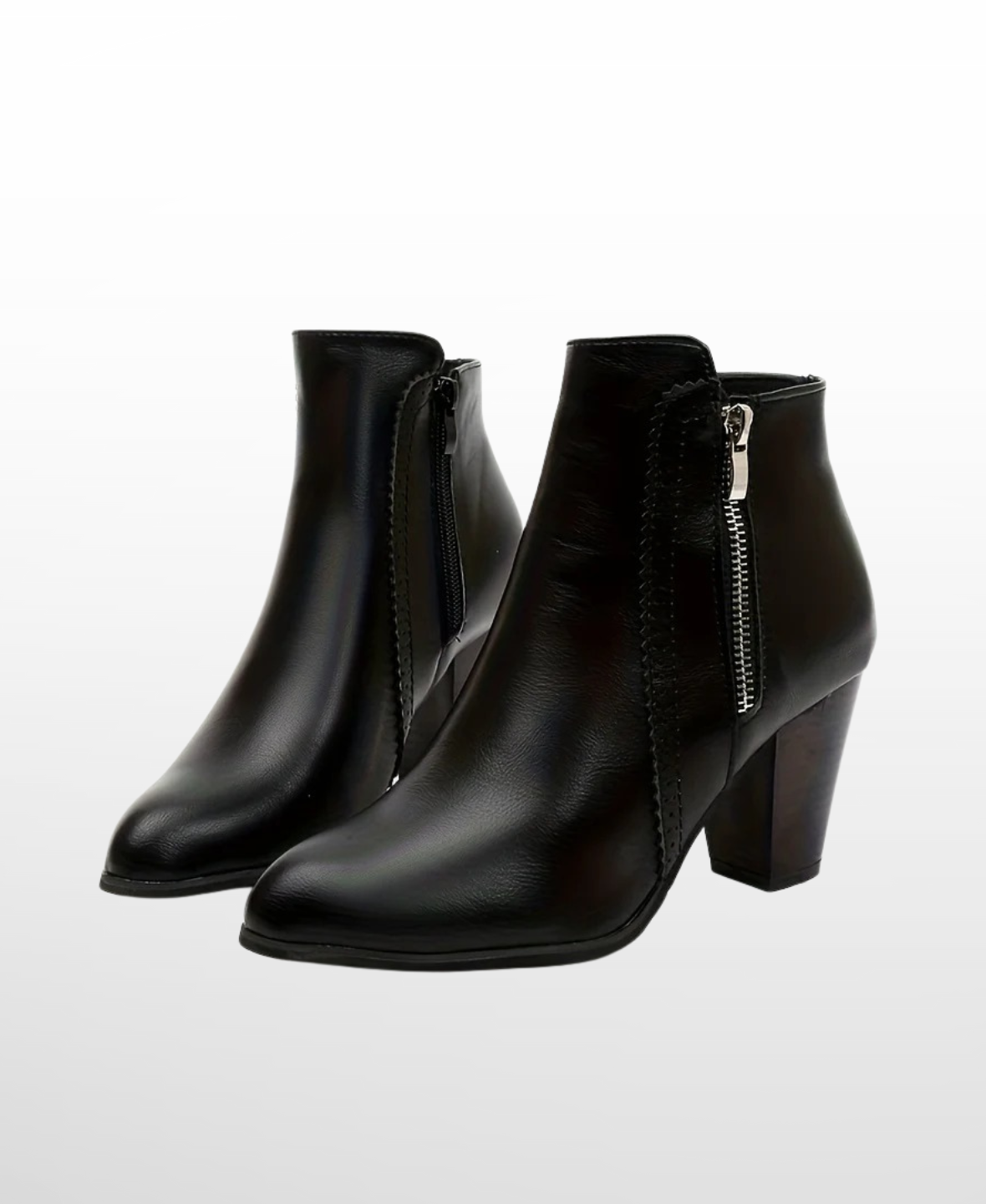 Women’s High Heel Ankle Boots Side Zip