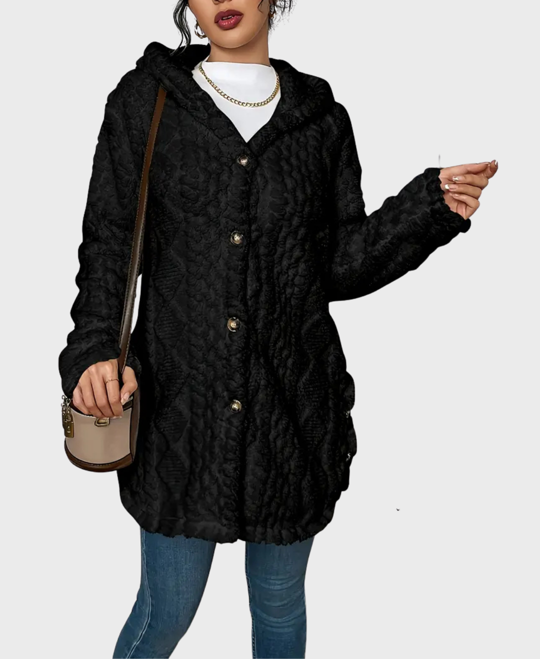 Amara™ Soft Fleece Hooded Coat