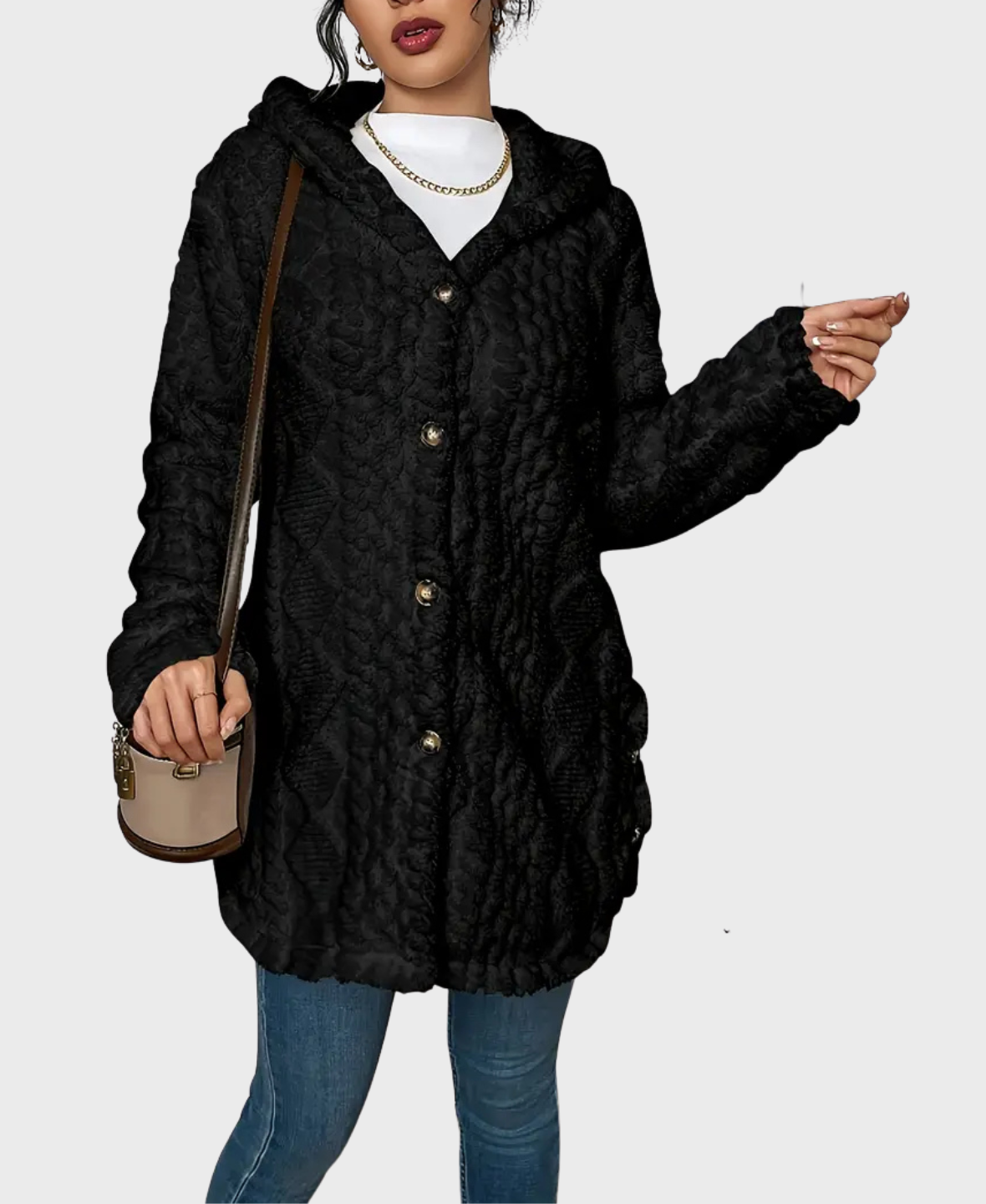 Amara™ Soft Fleece Hooded Coat