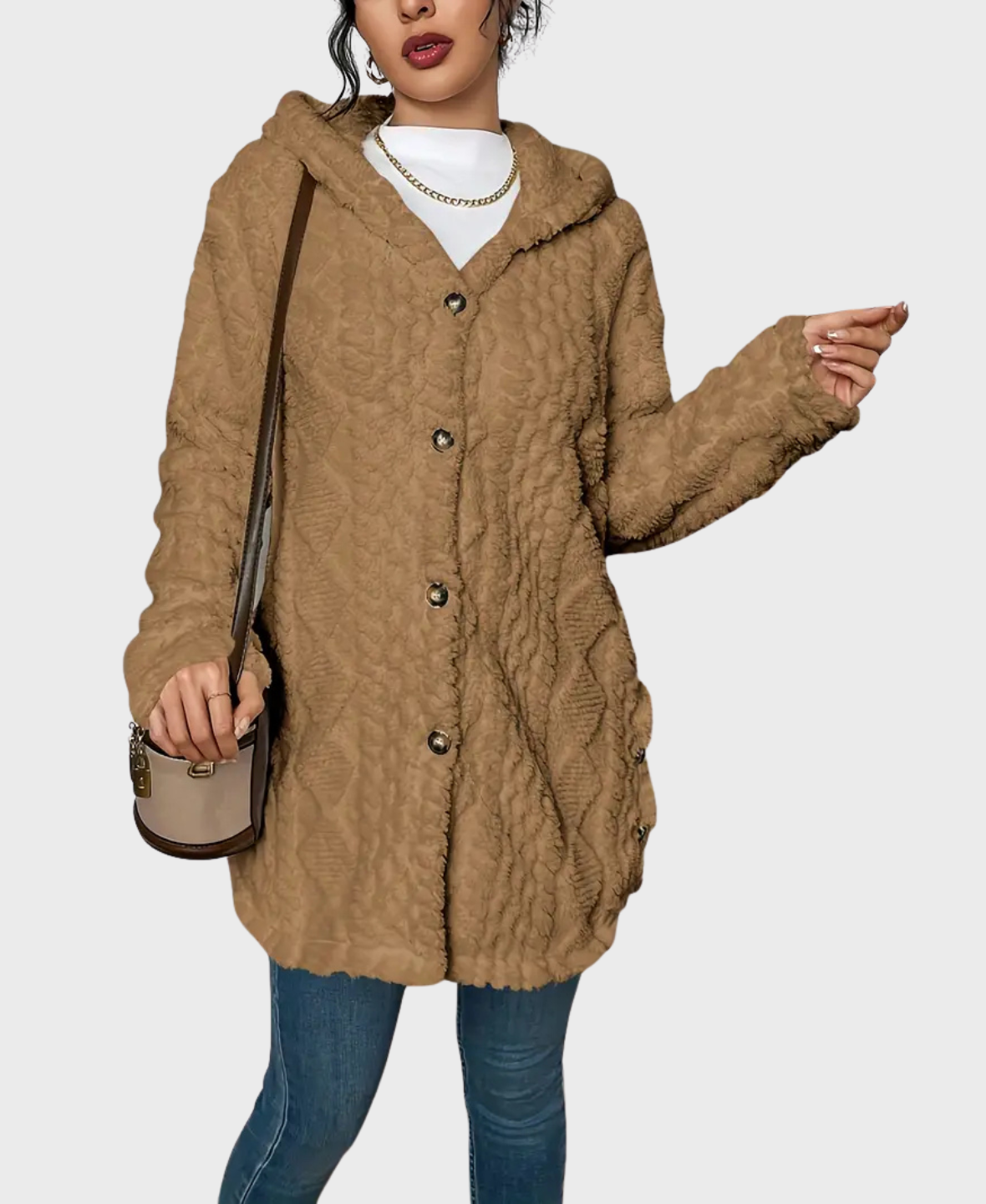 Amara™ Soft Fleece Hooded Coat