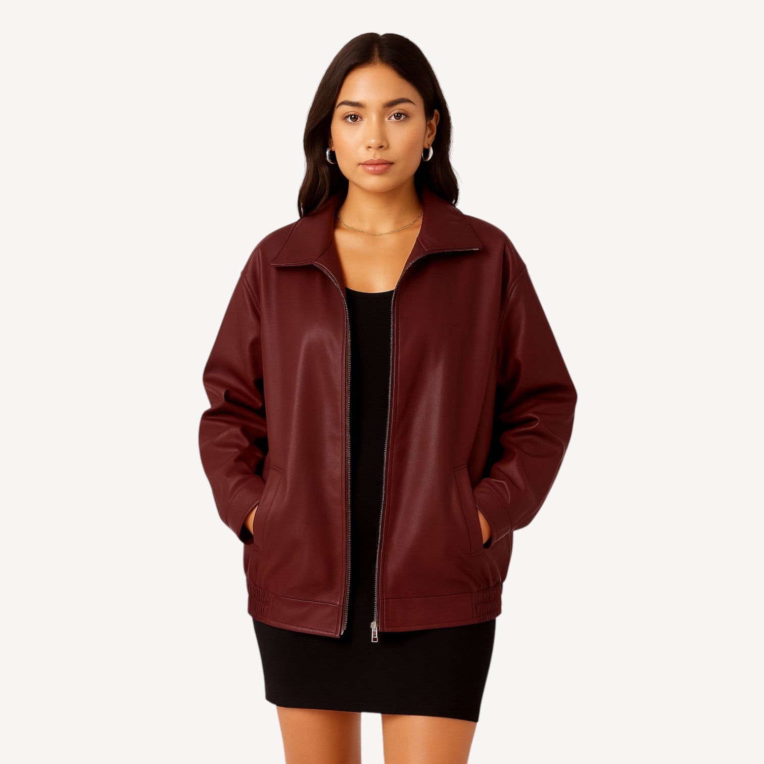 Classic Zip Leather Jacket