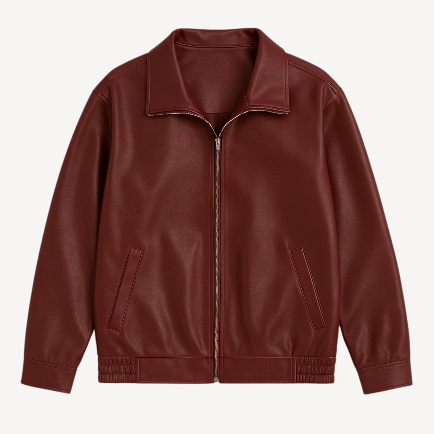 Classic Zip Leather Jacket