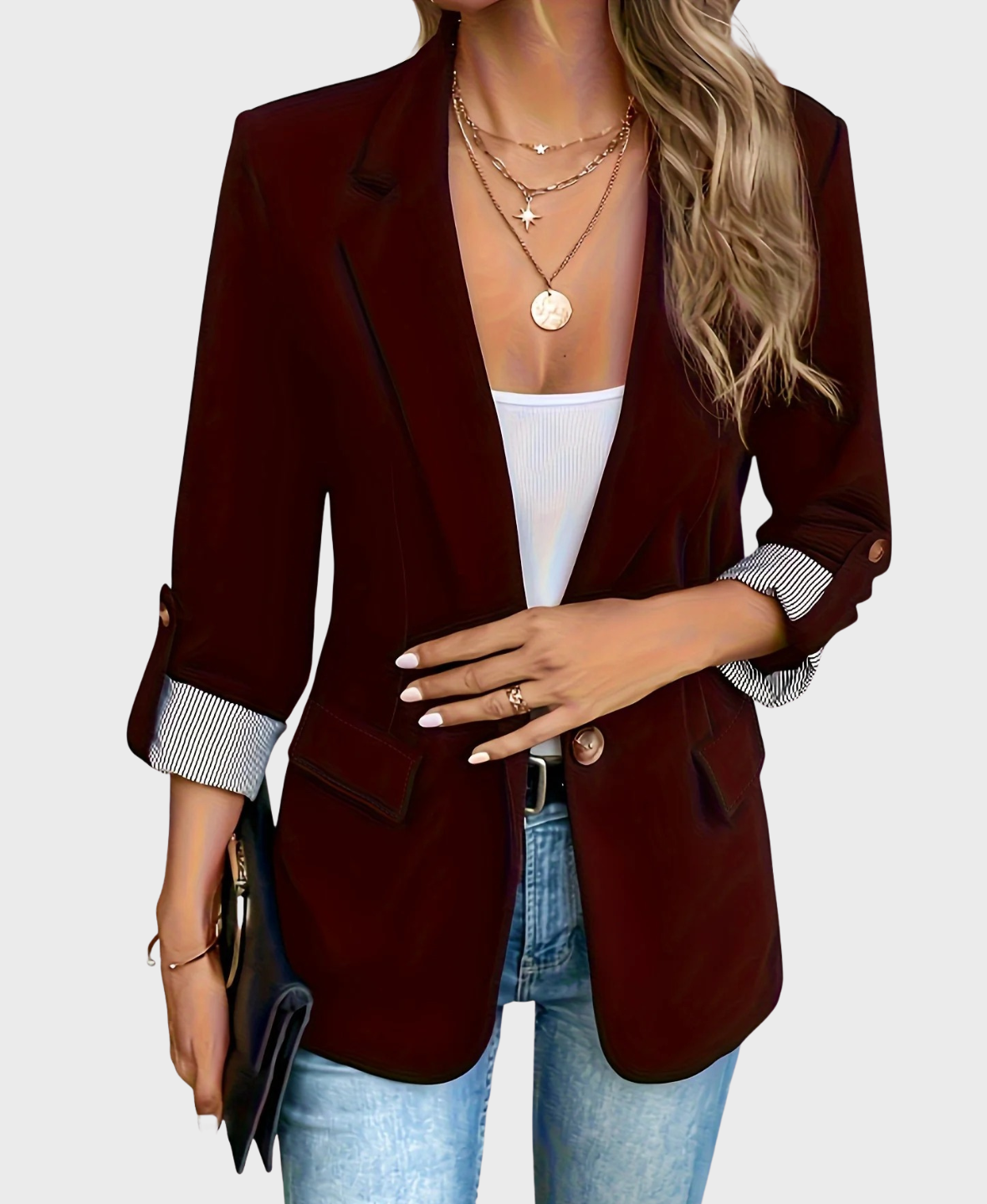 Clara™ Elegant Lapel Blazer