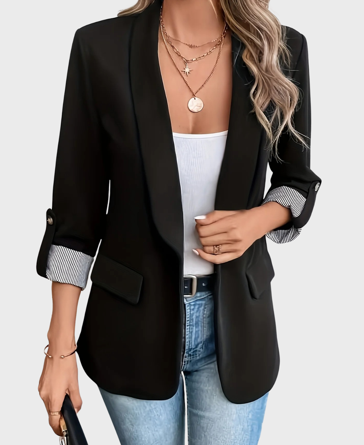 Clara™ Elegant Lapel Blazer