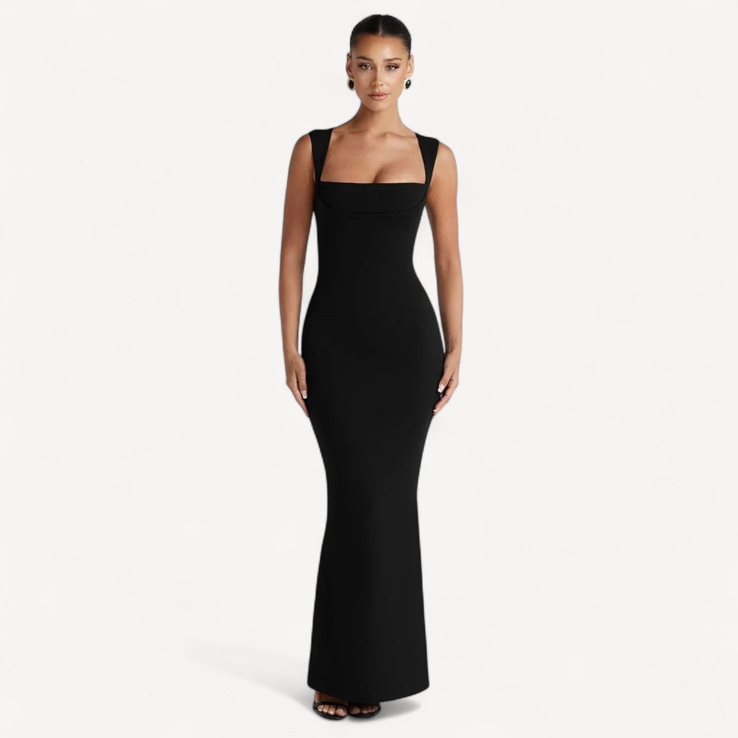 Square Neck Bodycon Maxi