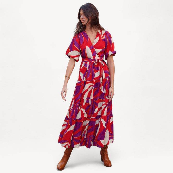 Boho Wrap Maxi Dress