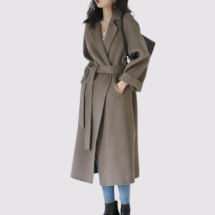 Long Wool Belted Coat
