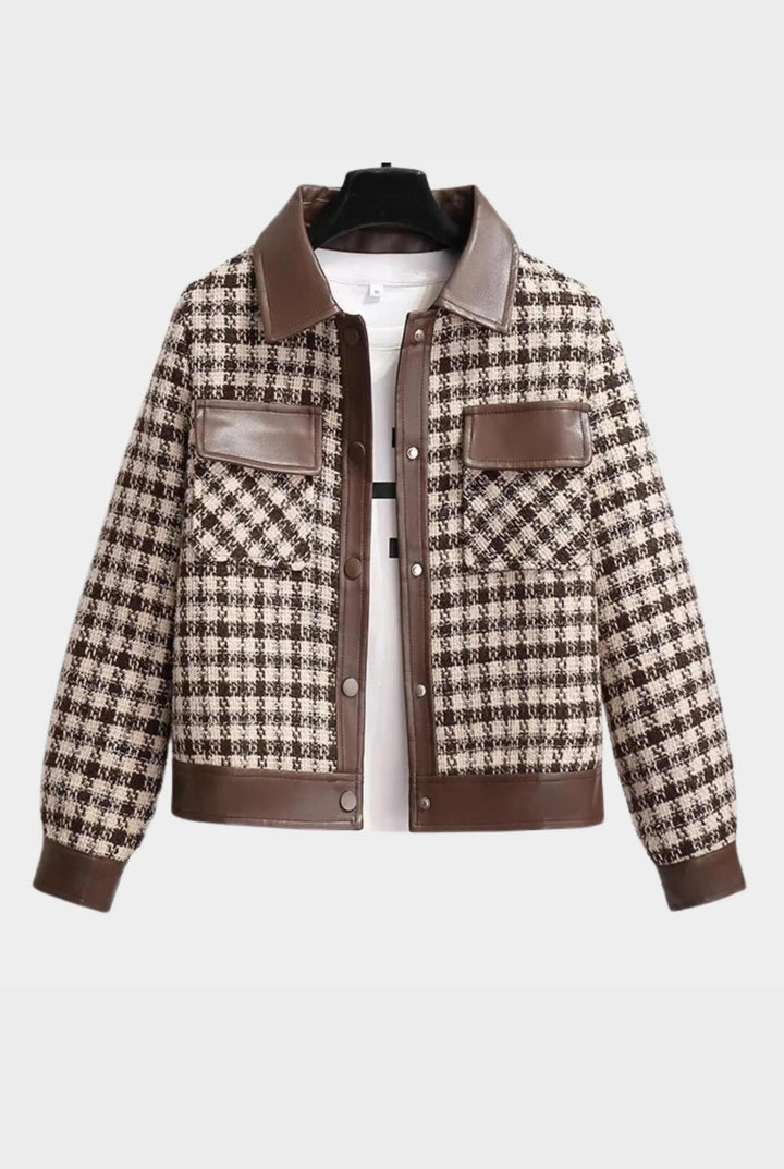 Beatrice - Plaid Contrast Jacket