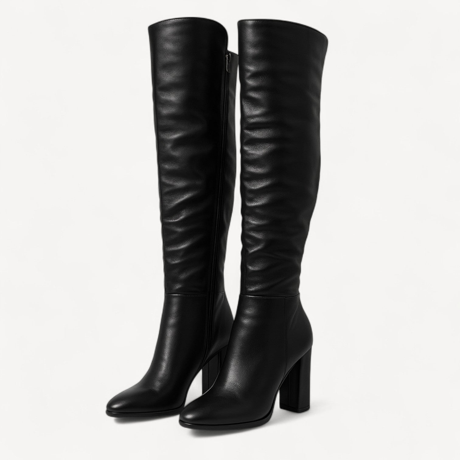 Women’s Black Zipper Boots