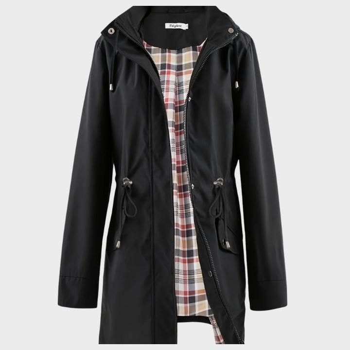 Women’s Hooded Zip-Up Trench Coat