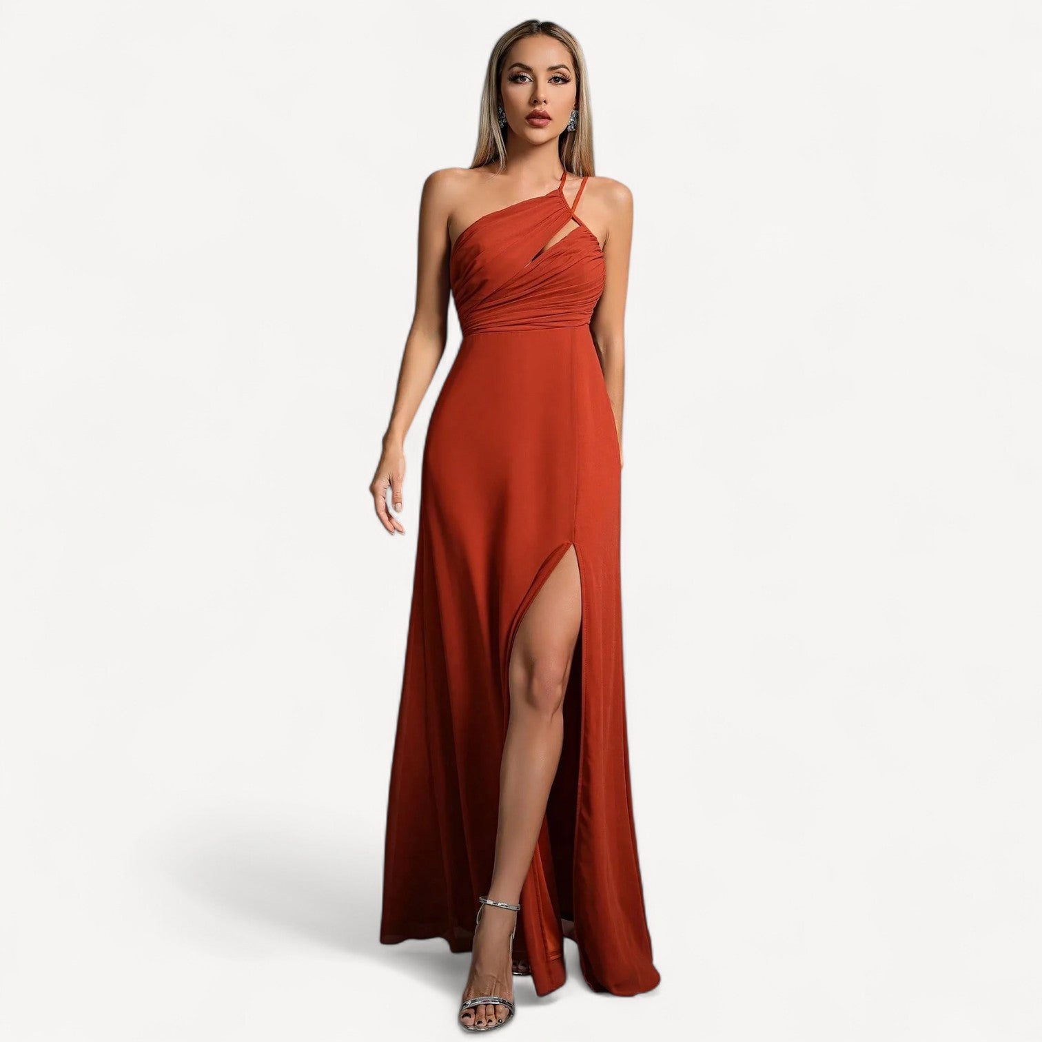 One Shoulder Cutout Dress
